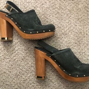 Tory Burch Buckled Heel Clogs